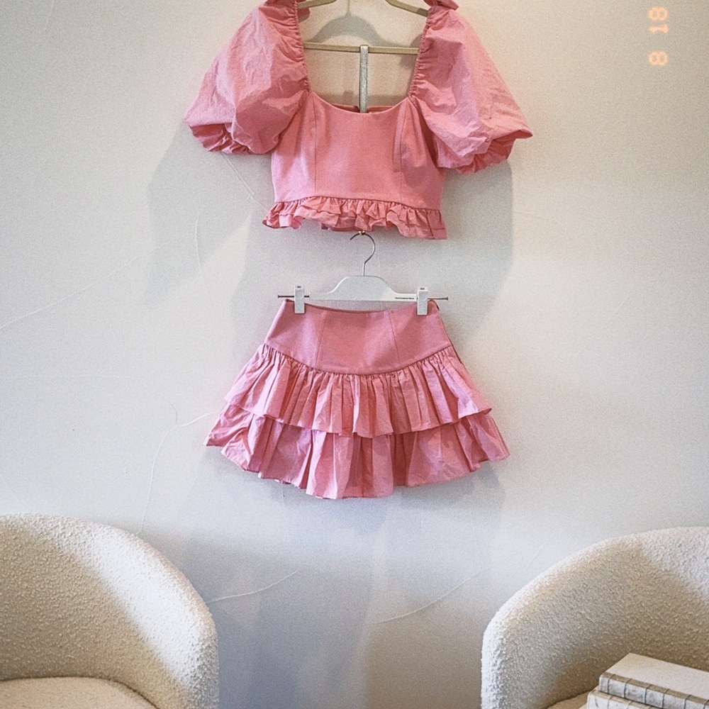 LoveShackFancy Blush Pink Top